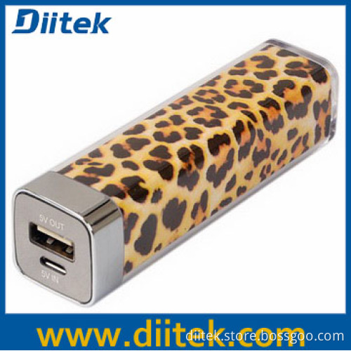 Lip Gloss Power Bank 2200 mAh (PB-S203-Leopard)